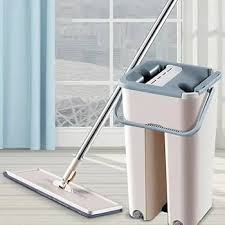 2 in 1 Square Mop with Bucket & Pads