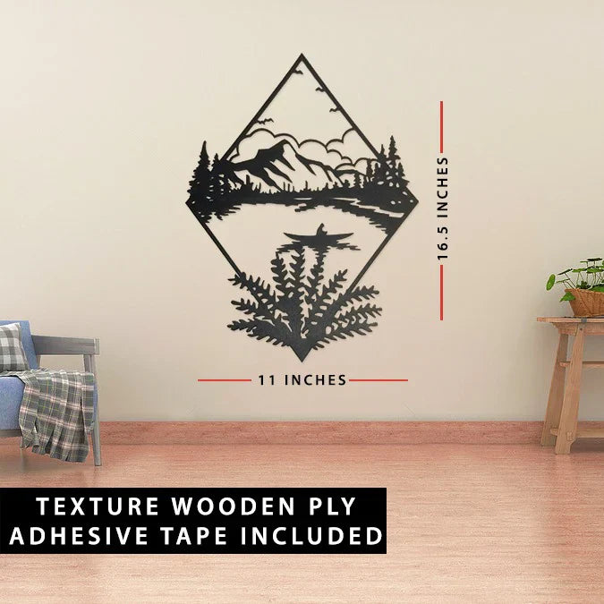 Wooden Landscape Wall Art