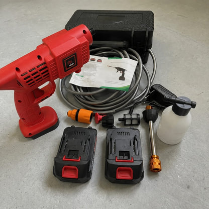 Pressure washer gun Best quality [[ Double Battery 108V ]] Cordless High Pressure Washer Red Series Gun with Double Battery