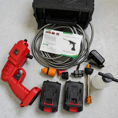 Pressure washer gun Best quality [[ Double Battery 108V ]] Cordless High Pressure Washer Red Series Gun with Double Battery