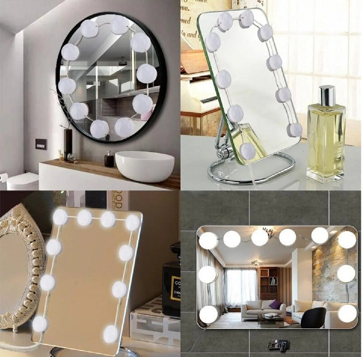 Vanity Mirror Light LED Bulbs for Makeup Mirror Stand (10 Bulbs)