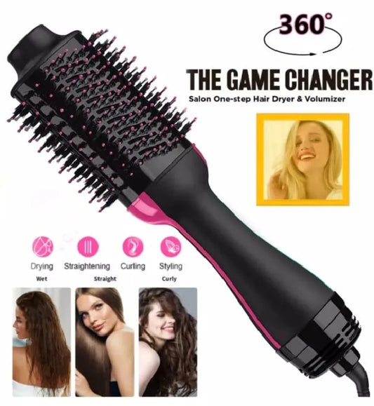 One Step 3 in 1 Hair Dryer & Styler| Hair Dryer brush| Hot Air Brush| Hair Straightener & Curler |Electric Hair Brush| Styling Tool for Women| Multifunctional Blow Dryer Styler Combo