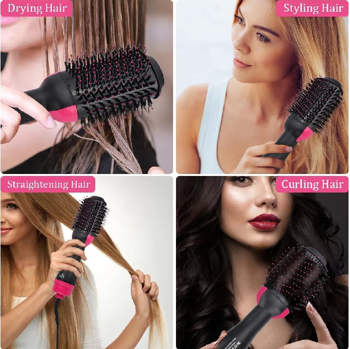 One Step 3 in 1 Hair Dryer & Styler| Hair Dryer brush| Hot Air Brush| Hair Straightener & Curler |Electric Hair Brush| Styling Tool for Women| Multifunctional Blow Dryer Styler Combo