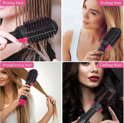 One Step 3 in 1 Hair Dryer & Styler| Hair Dryer brush| Hot Air Brush| Hair Straightener & Curler |Electric Hair Brush| Styling Tool for Women| Multifunctional Blow Dryer Styler Combo