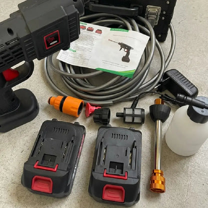 Cordless High Pressure Washer Gun with Double Battery