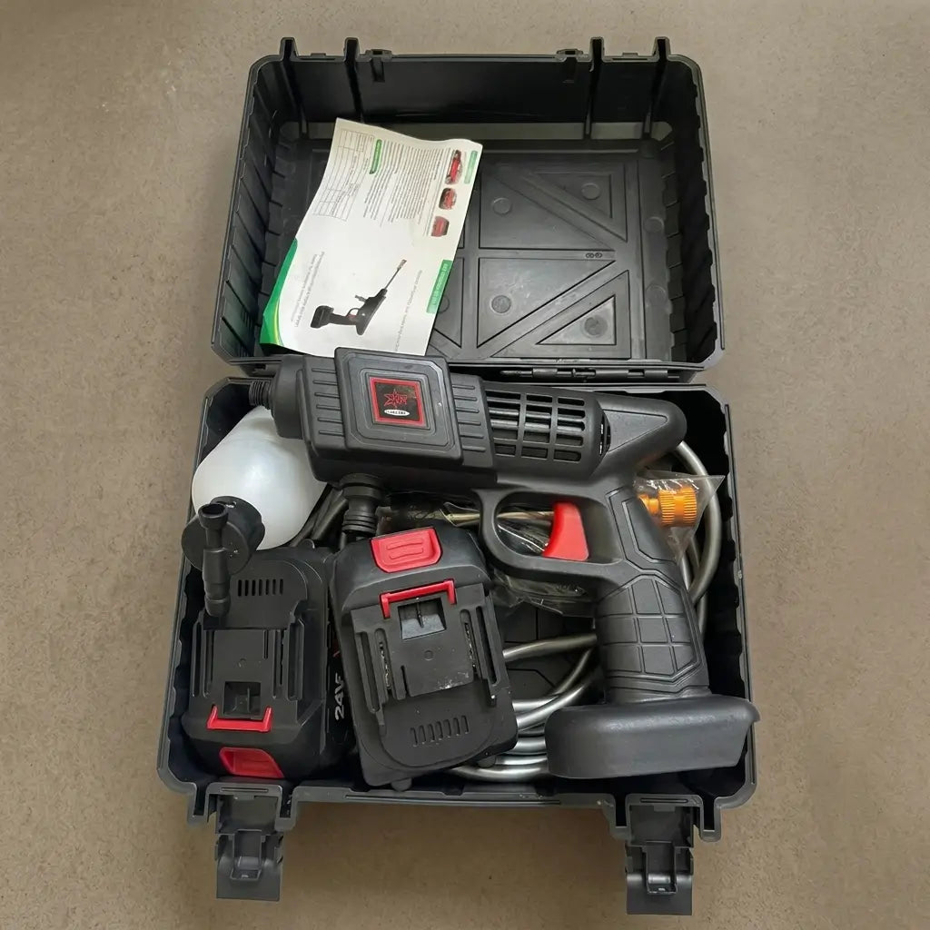 Cordless High Pressure Washer Gun with Double Battery